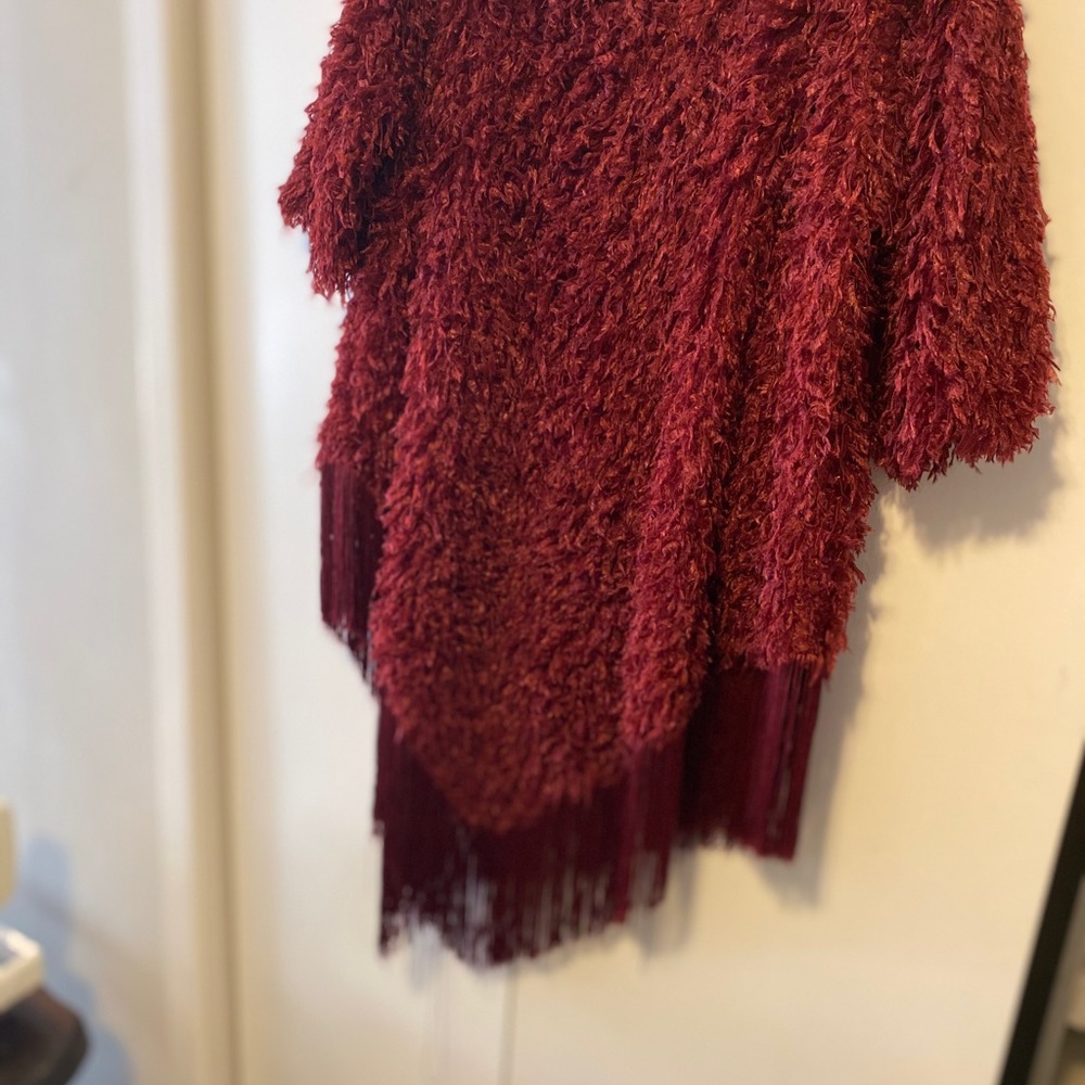 Fringe Maroon Sweater